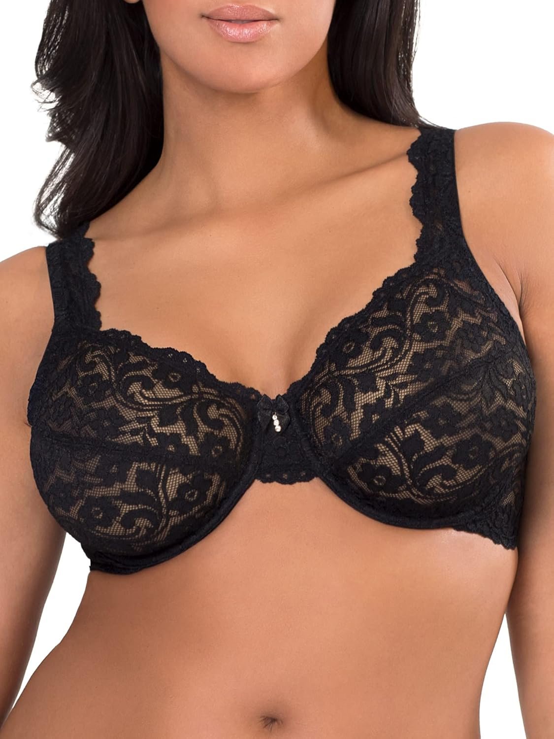 Women's Signature Lace Unlined Underwire Bra with Added Support