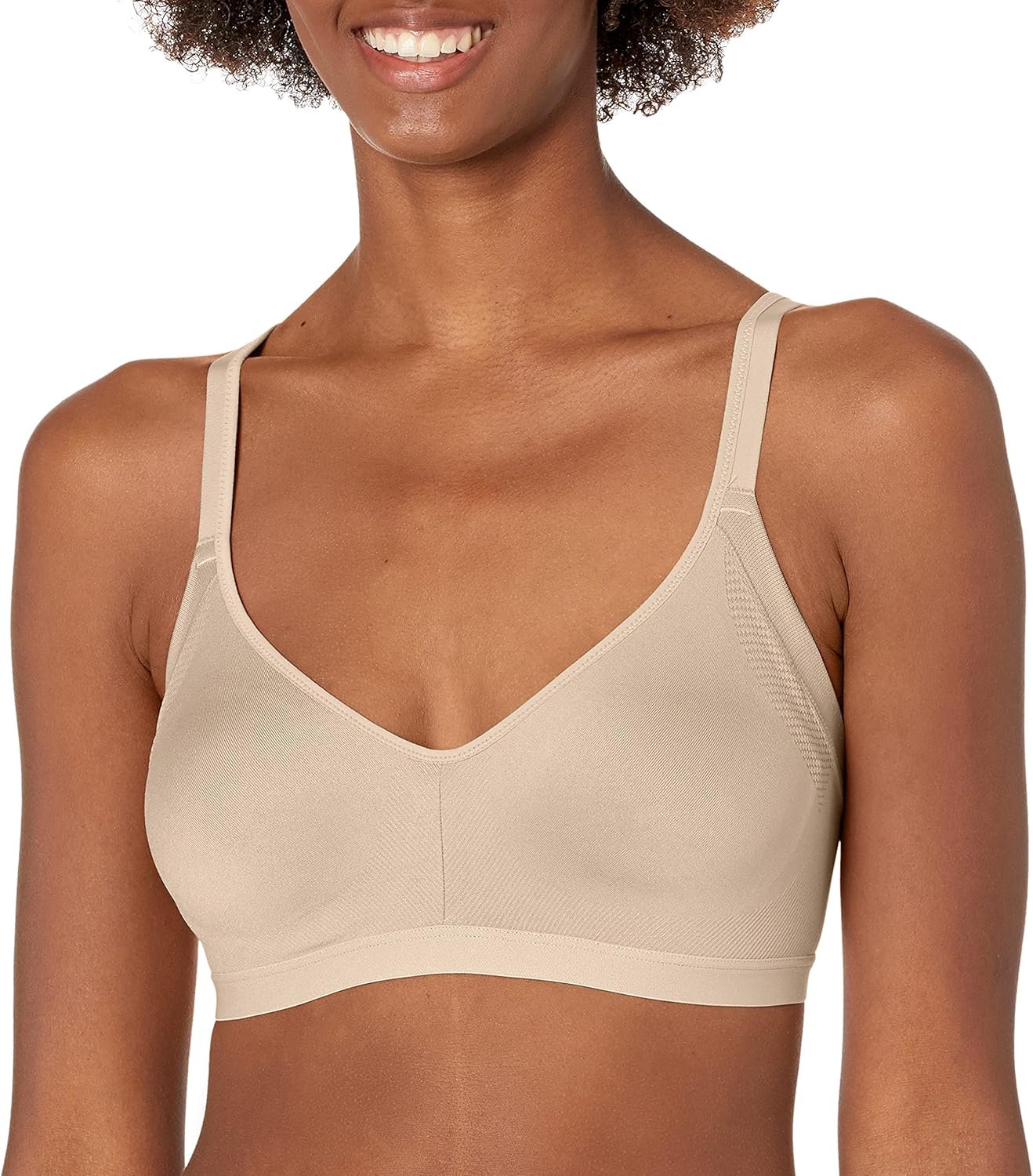 Women's Underarm-Smoothing with Seamless Stretch Wireless Lightly Lined Comfort Bra